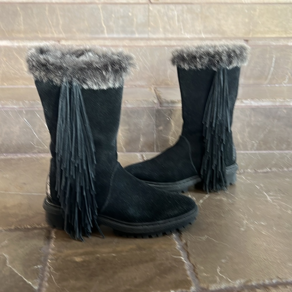 Sam Edelman Fringe Boots Size 7